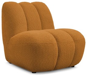 Mustársárga buklé fotel Janissaire – Bobochic Paris