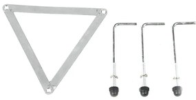 Rusztikus kültéri lámpa fekete 3-lámpás IP44 - Guardado