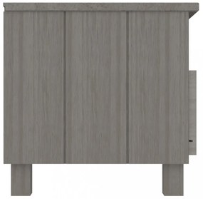 HAMAR világosszürke tömör fenyőfa TV-szekrény 106 x 40 x 40 cm