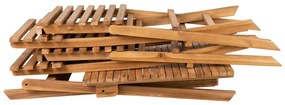 Cuenca balkon szett, 2 szék 1 asztal , teakfa, natúr