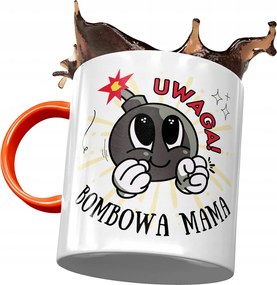 Narancssárga bögre Anyák napjára, fényképes nyomtatással