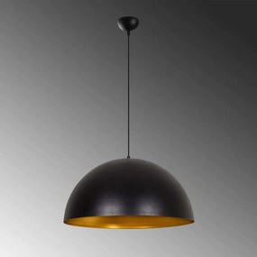 Sivani MR-724 fekete-arany fém függőlámpa, Ø60 cm