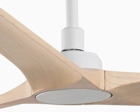 FARO 33810WT - HEYWOOD L mennyezeti ventilátor fa/fehér, 132 cm pr. WT + DO