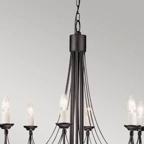 Elstead klasszikus csillár carisbrooke fekete elscb8-black