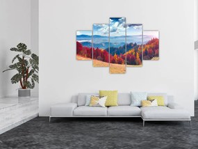 Egy kép egy színes őszi tájról (150x105 cm)