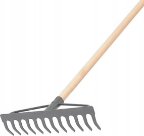 Profi Fém Gereblye 12 Fogú Szár 150cm Keretes