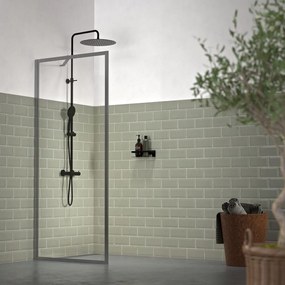 Sealskin Contour zuhanykabin fal walk-in 100 cm grafit matt üveg/átlátszó üveg CDA30986145100