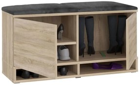 Cipőtartó ülőkével Sonoma/Grey