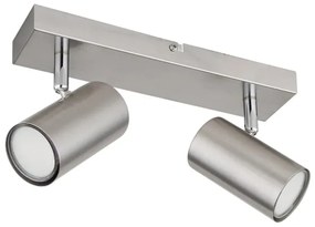 Globo 57911-2 - spotlámpa ROBBY 2xGU10/25W/230V matt króm