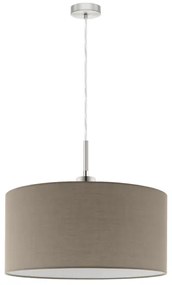 Eglo - LED Csillár zsinóron TUNJA 1xE27/60W/230V taupe