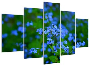 A kék virágok képe (150x105 cm)