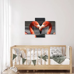 Két szerelmes flamingó képe (90x60 cm)