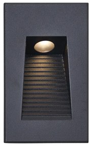 Modern Süllyesztett Fali Lámpa Fekete 7cm LED-del IP65 - Trem