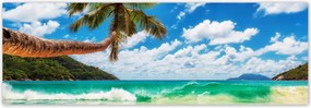 Fotótapéta flizelina 312x104 Paradicsom tengerpart pálmafákkal