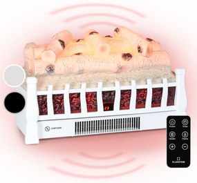 Klarstein Kamini FXL 2G, elektromos kandalló, kandallóbetét, 1800 W, 3D LED lángillúzió