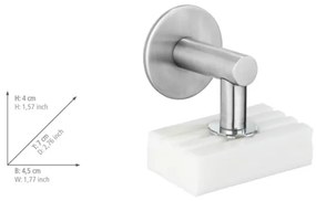 WENKO 24971100-Szappantartó TURBO-LOC 4,5x7 cm ezüstszínű