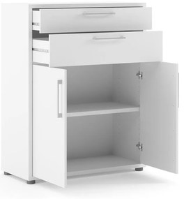 Fehér moduláris polcrendszer elem 84x105 cm Prima – Tvilum