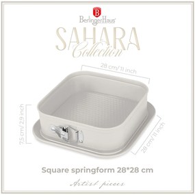 Szögletes tapadásmentes tortaforma 28 cm Sahara Collection