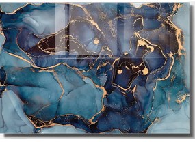 Üveg kép 70x50 cm Dark Marble – Wallity