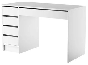 TARA íróasztal 120x75x55, fehér