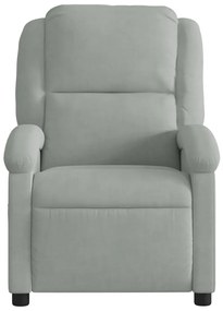 világosszürke bársony relaxfotel