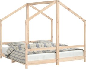 vidaXL tömör fenyőfa gyerekágykeret 2 x (80 x 160) cm