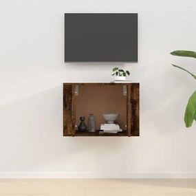 füstös tölgy színű fali TV-szekrény 57 x 34,5 x 40 cm