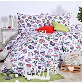 EMI Cold téli mintás ágyneműhuzat, A kibővített egyszemélyes ágy szett tartalma: 1x 140x220 + 1x 70x90