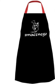 Gasztronómiai kötény, fekete Pros