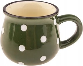 Kerámia pöttyös bögre 75 ml Zöld eszpresszó pöttyös eszpresszóhoz