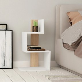 Kis asztal Rosie - White, Oak