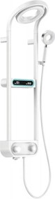 Mexen Peak falra szerelhető zuhanykészlet esőzuhannyal és csapteleppel, LED kijelző, fehér - 78106-20