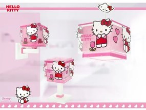 Dalber 73262 - HELLO KITTY gyerekszoba csillár 1xE27/15W/230V rózsaszín