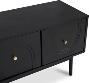 Szafka RTV MARLEN 155 cm Czarna