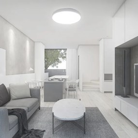 LED Dimmelhető mennyezeti lámpa LED/60W/230V 3000-6500K 49,5 cm fehér + távirányító