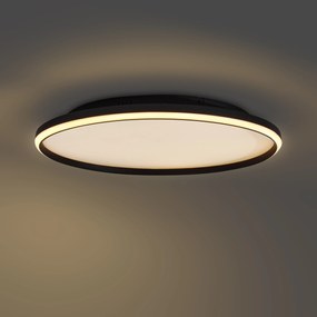Design mennyezeti lámpa fekete-fehér LED-del, 3 lépésben dimmelhető - Xavi