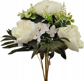 Elegáns bazsarózsa és hortenzia csokor 57 cm