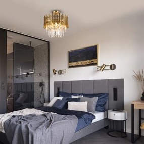 Csillár rúdon ASPEN 6xE14/40W/230V arany