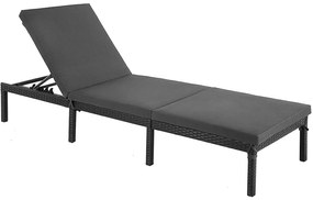 Napozóågy 5 cm vastag matraccal 59 x 198 x 28 cm (outlet)