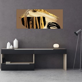 Kép - Absztrakció aranybarna N⁰2 (120x50 cm)