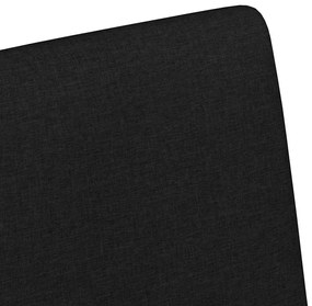 Étkező Székek kerékkel 2 pcs Fekete 57 x 66 x 94 cm szövet