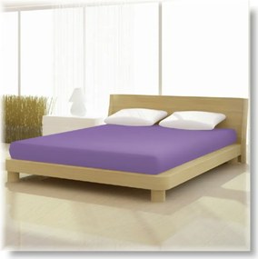 Pamut elasthan de luxe orgona lila színű gumis lepedő 90/100x200/220 cm-es matracra