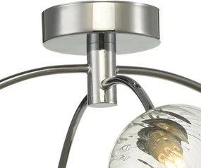 Dar lighting modern mennyezeti lámpa izzy csiszolt króm átlátszó darizz0450-03