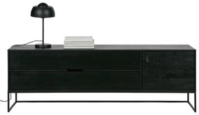 Fekete kőrisfa TV-állvány 180x61x44 cm Silas – WOOOD