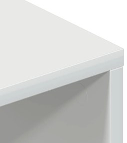 magasfényű fehér forgácslap TV-szekrény 100 x 40 x 40 cm