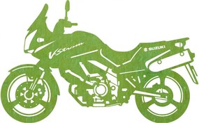 Stílusos falfestmény motorkerékpárra - SUZUKI
