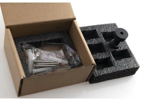 Aqualine - KÉSZLET 5x Fali kampó SAMBA matt fekete