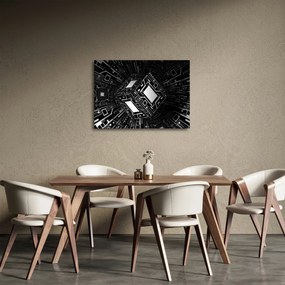 Absztrakt kockák képe (70x50 cm)