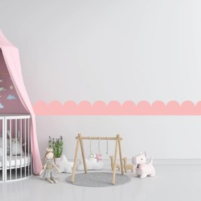PIPPER. Textil öntapadó tapéta - Mini Ív - Rózsaszín szín Szín: Sápadt