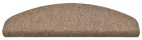 10 db krémszínű tűlyukasztott öntapadó lépcsőszőnyeg 65x21x4 cm